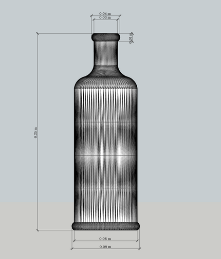 Plano Botella acotado